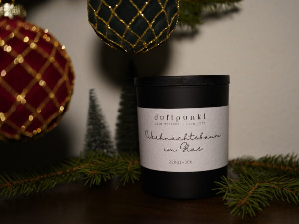 Duftkerze Weihnachtsbaum im Glas