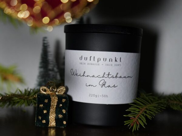 Refill-Kerze Weihnachtsbaum im Glas